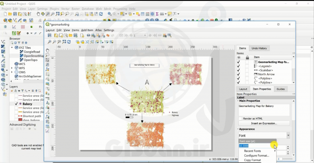 geomarketing در QGIS